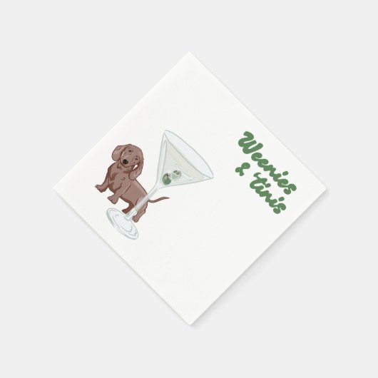 Serviette En Papier Parti Weenies & Martinis (Coin)