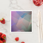 Serviette En Papier Particules volantes Abstraites | Formes géométriqu (En situation)