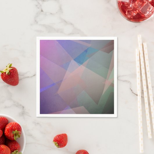 Serviette En Papier Particules volantes Abstraites | Formes géométriqu (En situation)