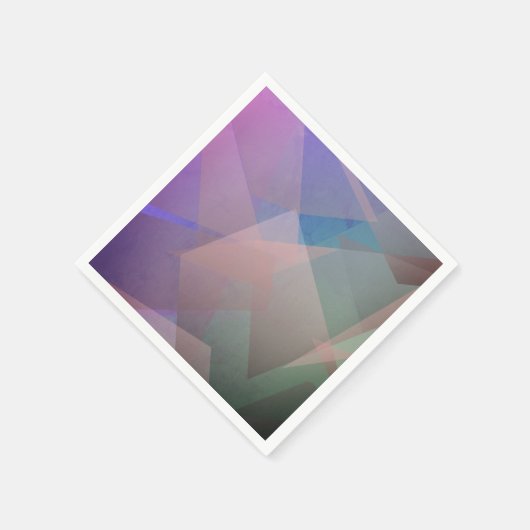 Serviette En Papier Particules volantes Abstraites | Formes géométriqu (Coin)