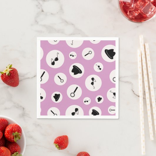 Serviette En Papier Partie agent secret (En situation)