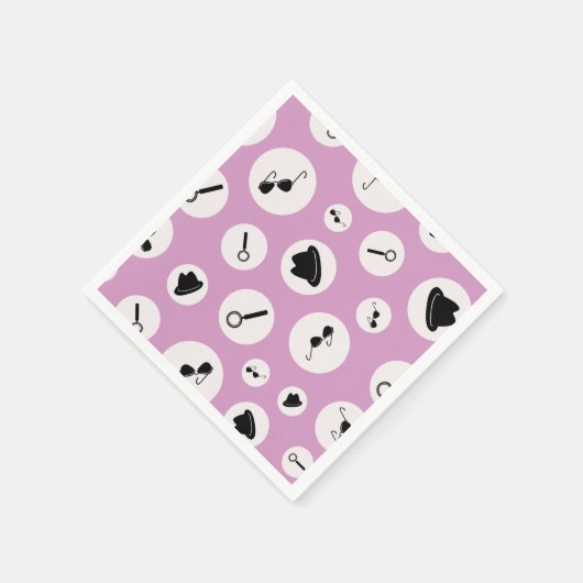Serviette En Papier Partie agent secret (Coin)