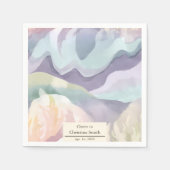 Serviette En Papier Partie de retrait de l'aquarelle Abstraite contemp (Devant)