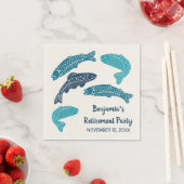 Serviette En Papier Partie de retrait personnalisée du poisson de trui (En situation)