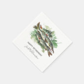 Serviette En Papier Partie de retraite | Poisson d'aquarelle (Coin)