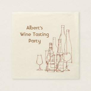 Serviette En Papier Partie d'échantillon de vin