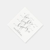 Serviette En Papier Partie d'engagement heureux après le Fiançailles (Coin)