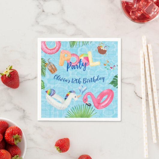 Serviette En Papier Partie du pool (En situation)