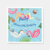 Serviette En Papier Partie du pool (Devant)