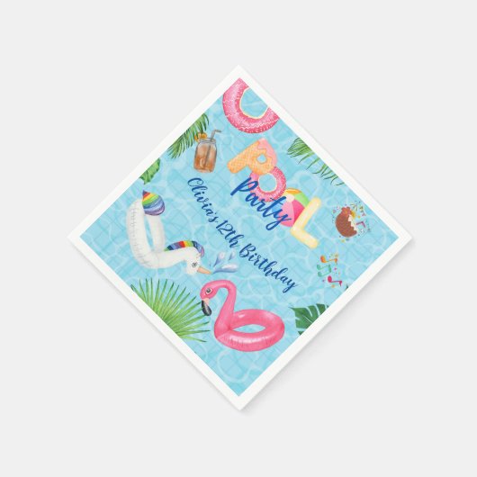 Serviette En Papier Partie du pool (Coin)