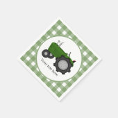 Serviette En Papier Partie du tracteur du pays ajouter le texte (Coin)