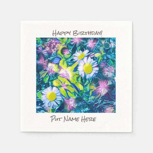 Serviette En Papier Partie Essentials Personnaliser le texte (Devant)