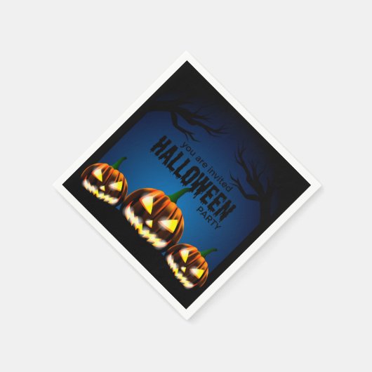 Serviette En Papier partie halloween enregistrer la date (Coin)