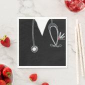 Serviette En Papier Partie Médicale du médecin (En situation)