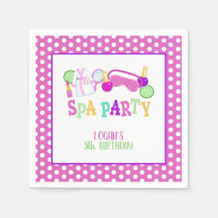 Serviette En Papier Partie Spa Napkin - WH - Personnalisé