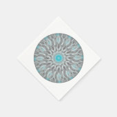 Serviette En Papier Partiellement nuageux (Coin)