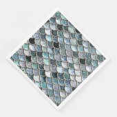 Serviette En Papier Parties scintillant à huile métallique argent Merm (Coin)