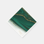Serviette En Papier Parties scintillant Abstraite Strata Mariage Green (Coin)