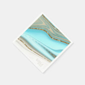 Serviette En Papier Parties scintillant Abstraite Strata Mariage ID903 (Coin)