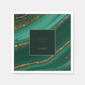 Serviette En Papier Parties scintillant Abstraite Strata Mariage Merci (Devant)