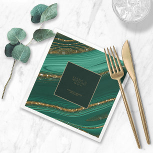 Serviette En Papier Parties scintillant Abstraite Strata Mariage Merci