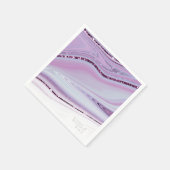 Serviette En Papier Parties scintillant Abstraite Strata Mariage Wht L (Coin)