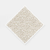 Serviette En Papier Parties scintillant Antique Gold Empreinte de léop (Coin)