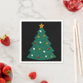 Serviette En Papier Parties scintillant Arbre de Noël (En situation)