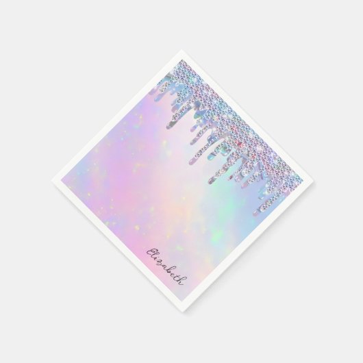 Serviette En Papier Parties scintillant arc-en-ciel branché Drivers Ho (Coin)