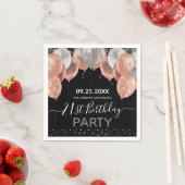 Serviette En Papier Parties scintillant Ballons 21e fête d'anniversair (En situation)