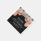 Serviette En Papier Parties scintillant Ballons 21e fête d'anniversair (Coin)