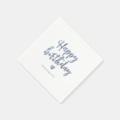 Serviette En Papier Parties scintillant bleu étincelante heureux anniv (Coin)