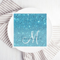 Parties scintillant bleu moderne éclaboussures Nom
