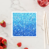 Serviette En Papier Parties scintillant bleues Étincelles Texture (En situation)
