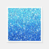 Serviette En Papier Parties scintillant bleues Étincelles Texture (Devant)