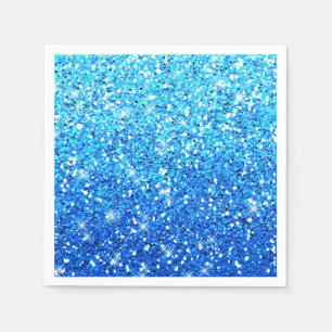 Serviette En Papier Parties scintillant bleues Étincelles Texture