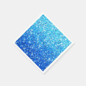 Serviette En Papier Parties scintillant bleues Étincelles Texture (Coin)