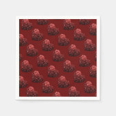 Serviette En Papier Parties scintillant cardiaque scintille motif roug (Devant)