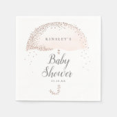 Serviette En Papier Parties scintillant confetti baby shower parapluie (Devant)