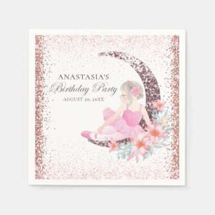 Serviette En Papier Parties scintillant d'anniversaire personnalisée B