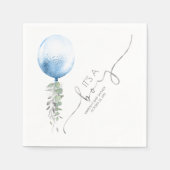 Serviette En Papier Parties scintillant d'argent Balloon Garland Éléga (Devant)