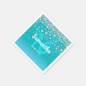 Serviette En Papier parties scintillant de diamants de 16e anniversair (Coin)