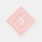 Serviette En Papier Parties scintillant de la poussière d'étoile rose  (Coin)