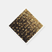 Serviette En Papier Parties scintillant de Noël dorée étincelles (Coin)