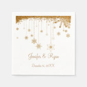Serviette En Papier Parties scintillant d'hiver Flammes de neige maria (Devant)