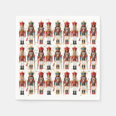 Serviette En Papier Parties scintillant d'or Baby shower noir rouge et (Devant)