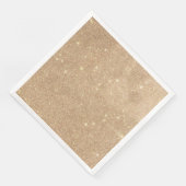 Serviette En Papier Parties scintillant d'or Chic Étincelles glamour (Coin)