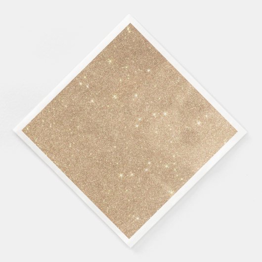 Serviette En Papier Parties scintillant d'or Chic Étincelles glamour (Coin)