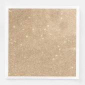 Serviette En Papier Parties scintillant d'or Chic Étincelles glamour (Devant)