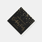 Serviette En Papier Parties scintillant d'or Confetti 21e fête d'anniv (Coin)